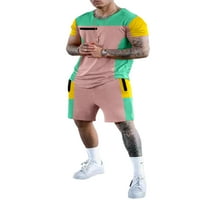 Leuncero Muns Tops Sportski noćni odjeća Elastični stručni kratkiši džepovi Loungewear Bluza Kratki