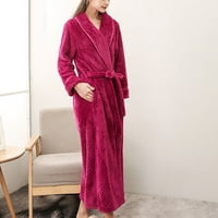 Voncos Womens Soft Pajama Clearsance- Bathrobes Seksi zgušnjava svilena satena plus veličine ogrtač