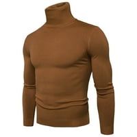 Muška jesenina i zimska sopstvena mekani džemper sa fleksibilnošću čvrste boje Zatvori ugradnju gornje