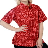 Bay Women's Plus Veličina Havajska majica Premium Casual haljina s red_x67