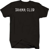 DRAMA CLUB School glumački majica za muškarce Mali tamno siva
