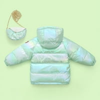 Toddler Baby Girls Winter Cartoon Vjetrootporni kaput s kapuljačom jakna za toplu odjeću u sezoni pada