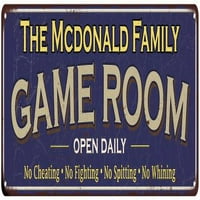 Porodični poklon McDonald Blue Game Metalni znak 206180037844