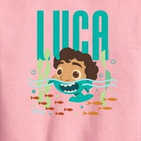 Luca - pola ljudskog polumorskog morskog čudovišta Luca - Toddler i omladinstvena CrewNeck Fleece Duksera