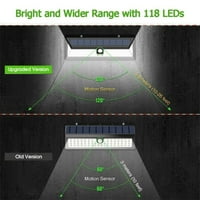 Yinrun LED višebojni daljinski upravljani senzor motala solarno svjetlo za vanjske zidove