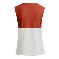 Majice Petkot za žene Ležerne prilike sa slobodnim motorom Trendy Tops T majica Pulover Orange, S