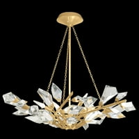 Likovna umjetnost ručno izrađena svjetla za osvjetljenje 36 široki kristalni luster - zlato