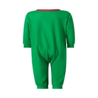 Vigorbear Family Božićni pidžami set elf odred tiskani podudaranje PJS set Xmas Holiday Sleep odjeća za dječake za dijete Muškarci
