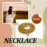 Amaiiu prijenosni diy ogrlica od nehrđajućeg čelika užasnica modernog stila banket odraslih nakit za