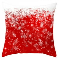 Početna Dekor Crveni božićni ukrasni jastuk za bacanje jastuk za jastuk pokrov zatvarač zatvarača za