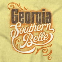 Slatka Gruzija Southern Belle Ga Pride Ženska grafička majica Tees Brisco Marke 2x