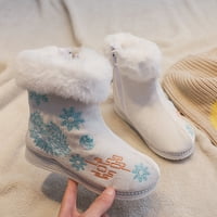 Akiihool Toddler cipele za djevojku za bebe unise hodajuće cipele mališane zimske tople čizme