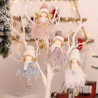 Ukrasini božićni anđeo ukrasi lutke za odmor Viseći dekor Predivan DIY Xmas Tree Privjesak PROP festival