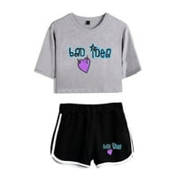 Olivia Rodrigo Bad Idea Desna majica Tice Hip Hop Shorts + Kratki teški setovi