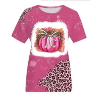 Aboser majice za dojke Žene ružičaste vrpce Grafičke majice Teen Girls kratki rukav Slatka bluza Jaka