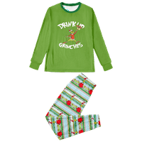 Porodične božićne pidžame setovi sretne božićne tiskane veličine djece-kućne ljubimce i hlače za kućne