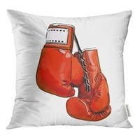 Bo crvene bokserske rukavice Sport Boxer Confrontation Viseći trening crno bacanje jastučnice jastuk