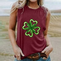 Funny Shamrocks Tops St. Patrick's Dnevna majica Žene Grafičke majice Ležerne prilike Clover Graphic