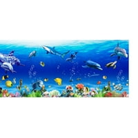 Farfi Sea Svjetski naljepnice Vivid Sea World PVC svijet pod morskim zidnim naljepnicama za dječju sobu