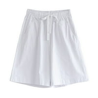 Ženske hlače Čvrsto boje s visokim strukom Ljeto Nove pantalone s elastičnim remenom Slack Comfy Soft