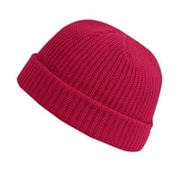 Loopsun kape za muškarce Casual Solid Color Hat Unise Moda Topla zima Casual Pleted Hat Solid Color