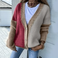 Advoicd džemper Ženska turtleneck rebrasti pleteni pulover Dukseri Batwing dugih rukava Asimetrični