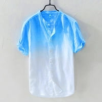 Košulje za fragarn za muškarce Ljeto muške hladne i tanke prozračne ogrlice vise obojene gradijentne