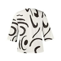 Žene Cressy Casual Plus Size cvjetni vrh i bluza Plain Classic Uzorak Modni osnovni TUNIC TESE V majice
