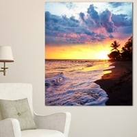 Art DesimanArt Sea Sunset u obali olimpijskog parka Velika morska obala Ispis u. Široka u. Visoki -