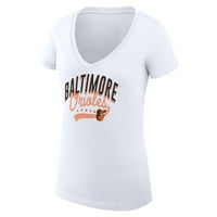 Ženska G-III 4her by Carl banke Bijeli Baltimore Orioles Filigree Team V-izrez ugrađena majica