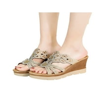 Gomelly dame sandale platforme papuče ljetni klinovi Sandal modni dijapozitivi žene Ženske cipele Golden
