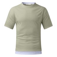 Muški modni vrhovi Ljeto Čvrsto casual popularnoj majici Plus Veličina bluza s pola rukava