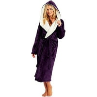 HGW ženska odjeća za spavanje žena zimski plišanje Produljenih šal za ogrtač Početna odjeća s dugim
