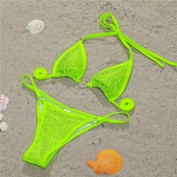 Ichuanyi Ženski kupaći kostim, ljetno čišćenje seksi žene Solid Boja Rhinestone BIKINI BIKINI Dva kupaće