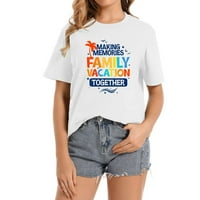 Porodična majica za odmor izrada sjećanja zajedno porodična putovanja majica