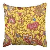 Cvjetni u etničkom tradicionalnom stilu obrazac mandala i paisley jastuk za jastuk
