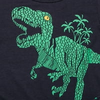 Inevenn Toddler Kids Boy Dinosaur Majica uzorka + kratke hlače Hlače Ljetni set odjeće