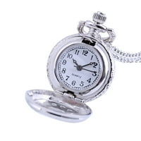 Feledorashia Watch za žene Valentinovo dane poklone Vintage okrugli biranje Kvarcni mali džepni sat