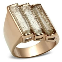 GL - IP Rose Zlatni mesingani prsten sa sintetičkim spinelom u Topazu