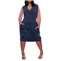 Ženska plus veličina casual maxi haljina za letnju haljina za haljinu na plaži