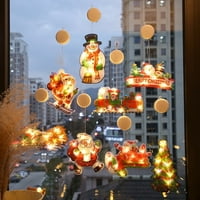 Božićni uzorak bajka LED svečana viseća ukras Ornament Party Soba