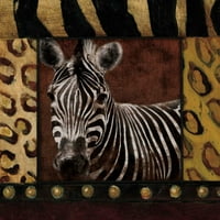 Zebra obrubljeni poster Ispis Jace Grey