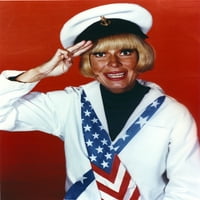 Carol Channing Ručno pozdrav u mornaru uniformnu fotografiju Print