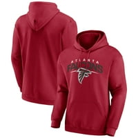 Muške fanatike brendirane crvene Atlanta Falcons podižu kapuljaču za pulover Bar