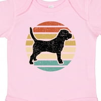 Inktastični beagle pas retro zalaska sunca poklon dječaka za bebe ili dječja dječja bodica