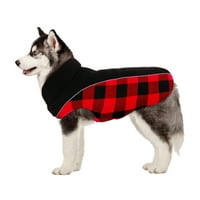 Kuoser Reverzibilni pas zimski kaput, reflektirajuća vodootporna jakna za pse, pamuk obloženi prsluk