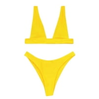 Ženski visoko struk bikini Push up Bikinis Print kupaći kostimi za kupaće plaže