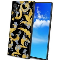 Blue-Cvjetni telefon za Samsung Galaxy Note Ultra 5g za žene Muška Pokloni, Mekani silikonski stil Poklopni