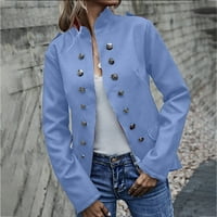 Voncos lagani jakne za žene carinjenje- casual tipke Solid Color Fashion Oweward Plus size Labavi ženski