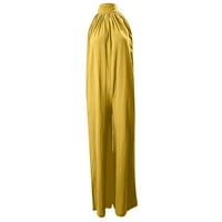 Uorcsa udobne labave ležerne mekane pune zbirke solidne ženske hlače žute
